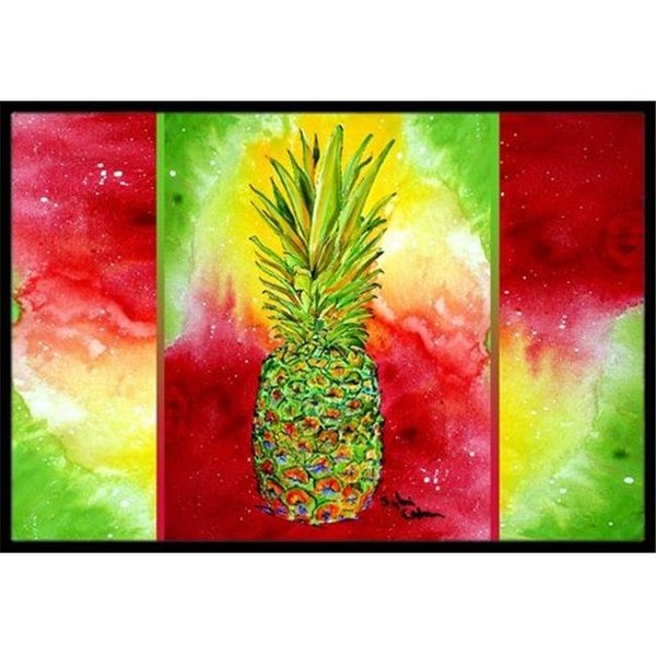 Carolines Treasures Carolines Treasures 8395-MAT Pineapple Indoor Or Outdoor Mat - 18 x 27 in. 8395-MAT